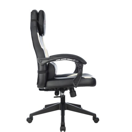 Кресло игровое TopChairs Zombie Defender черный/белый эко.кожа крестовина пластик 