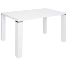 DT517-1 (2) Стол обеденный	белый глянец W023, стекло экстрабелое SUPERWHITE
