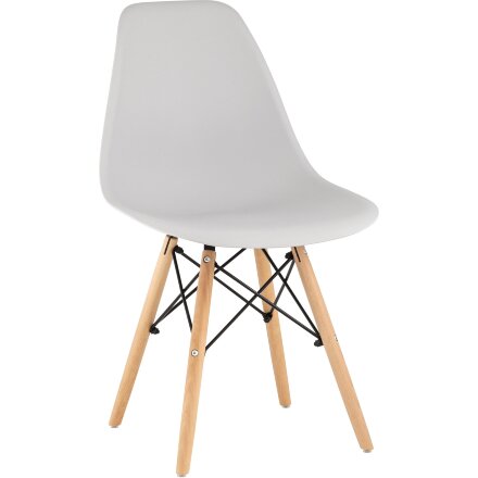 Стул Eames Style DSW светло-серый x4 (разборный каркас) 