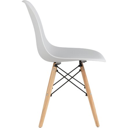Стул Eames Style DSW светло-серый x4 (разборный каркас) 