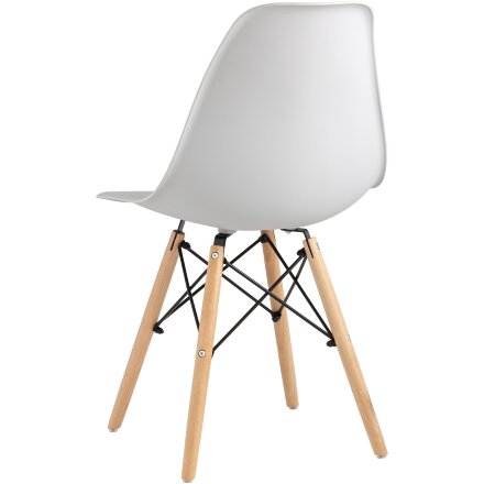 Стул Eames Style DSW светло-серый x4 (разборный каркас) 
