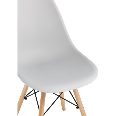 Стул Eames Style DSW светло-серый x4 (разборный каркас) 