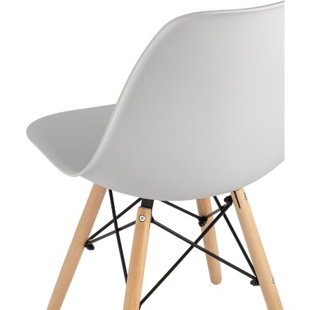 Стул Eames Style DSW светло-серый x4 (разборный каркас) 