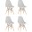 Стул Eames Style DSW светло-серый x4 (разборный каркас) 