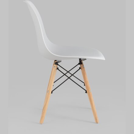 Стул Eames Style DSW светло-серый x4 (разборный каркас) 