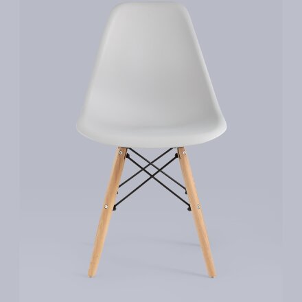 Стул Eames Style DSW светло-серый x4 (разборный каркас) 