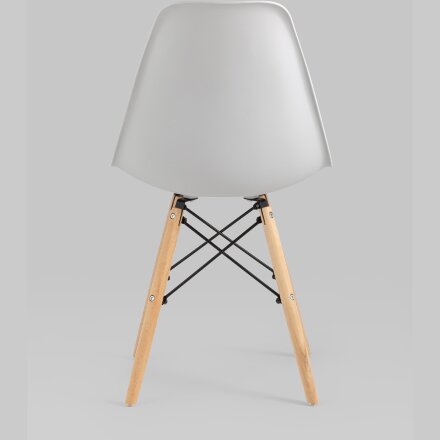 Стул Eames Style DSW светло-серый x4 (разборный каркас) 