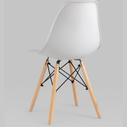 Стул Eames Style DSW светло-серый x4 (разборный каркас) 