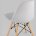 Стул Eames Style DSW светло-серый x4 (разборный каркас) 