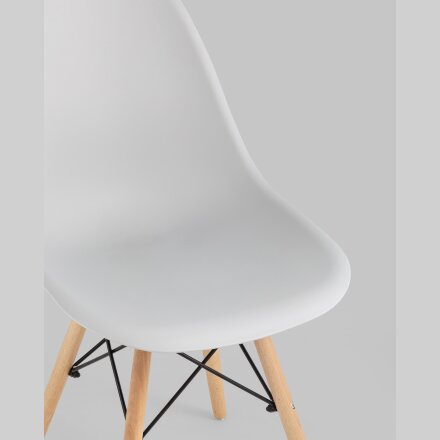 Стул Eames Style DSW светло-серый x4 (разборный каркас) 