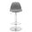 Барный стул Soft gray / chrome 