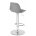 Барный стул Soft gray / chrome 