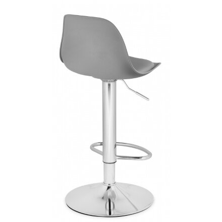 Барный стул Soft gray / chrome 