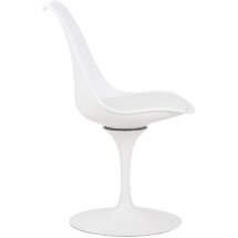 Стул обеденный TULIP белое основание, белый W-02