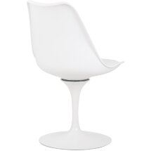 Стул обеденный TULIP белое основание, белый W-02
