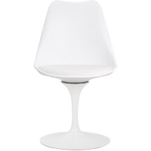 Стул обеденный TULIP белое основание, белый W-02