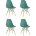 Стул Eames Style DSW серо-зеленый x4 (разборный каркас) 