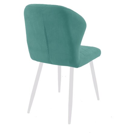 Стул DikLine 239М B15 MINT, ножки белые 