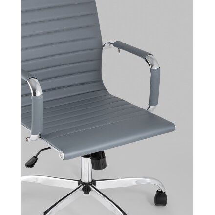 Кресло руководителя TopChairs City серый 