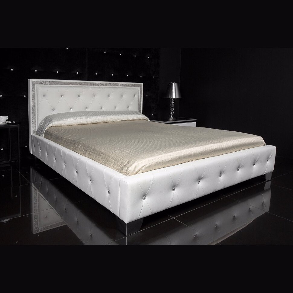 Кровать Cladina 160 см x 200 см white PU Кровать Cladina 160 см x 200 см white PU