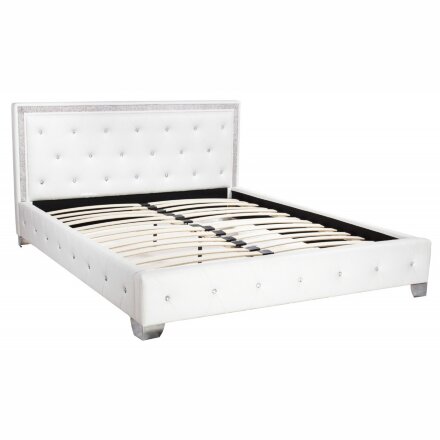 Кровать Cladina 160 см x 200 см white PU 