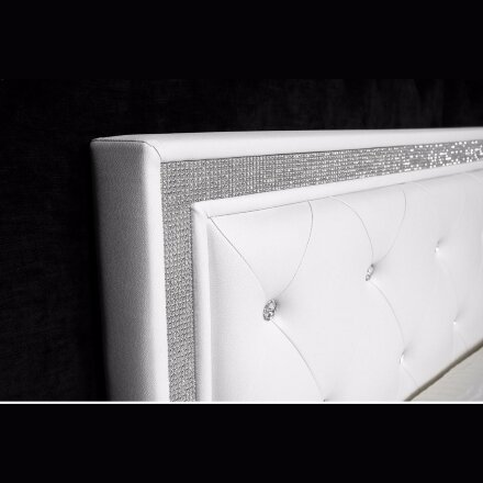 Кровать Cladina 160 см x 200 см white PU 