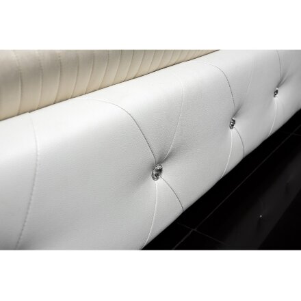 Кровать Cladina 160 см x 200 см white PU 