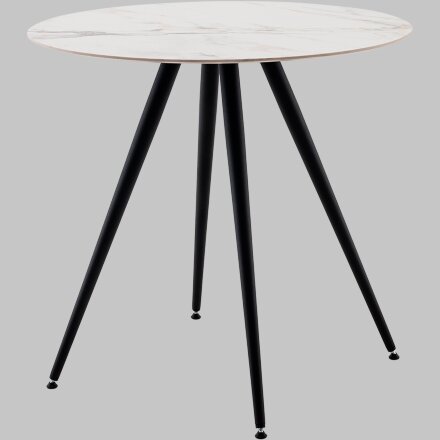 Стол Ники круглый столешница керамика Ice Jade 800 