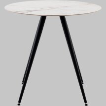Стол Ники круглый столешница керамика Ice Jade 800