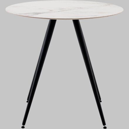 Стол Ники круглый столешница керамика Ice Jade 800 
