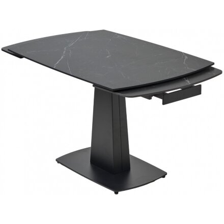 Керамический стол Balde 140 matt black marble solid ceramic / black 