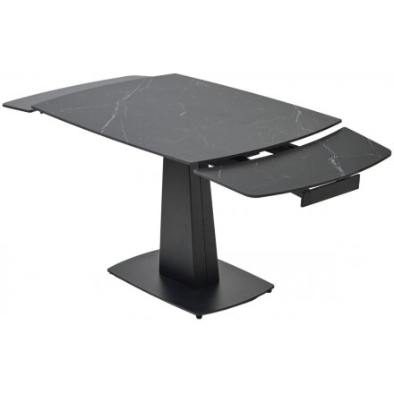 Керамический стол Balde 140 matt black marble solid ceramic / black 