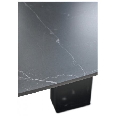 Керамический стол Balde 140 matt black marble solid ceramic / black 