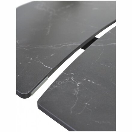 Керамический стол Balde 140 matt black marble solid ceramic / black 