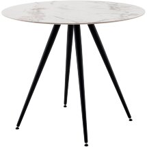 Стол Ники круглый столешница керамика Ice Jade 900