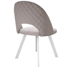Стул DikLine 227 поворотный, B03 BEIGE, ножки белые
