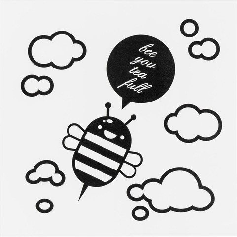 Накладка металлическая на фасад Bee С рисунком Накладка металлическая на фасад Bee С рисунком