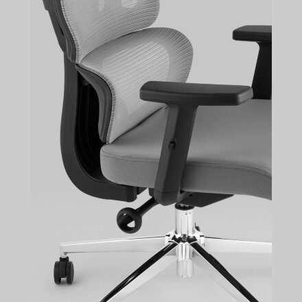 Кресло офисное TopChairs Techno серый 