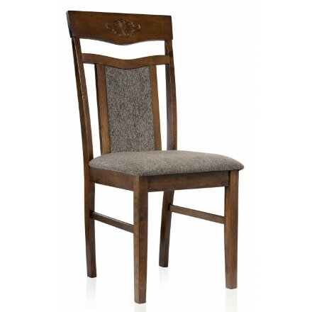Стул деревянный Sketch dirty oak / dark brown 