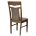 Стул деревянный Sketch dirty oak / dark brown 