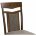 Стул деревянный Sketch dirty oak / dark brown 
