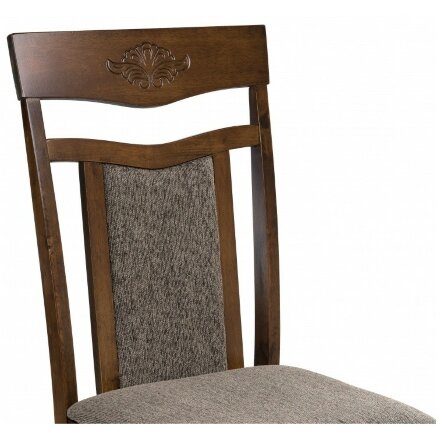 Стул деревянный Sketch dirty oak / dark brown 