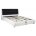 Кровать Verina 160 см х 200 см black + white PU 