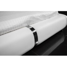 Кровать Verina 160 см х 200 см black + white PU