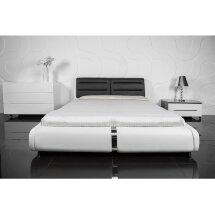 Кровать Verina 160 см х 200 см black + white PU