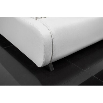 Кровать Verina 160 см х 200 см black + white PU 
