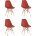 Стул Eames Style DSW терракотовый x4 (разборный каркас) 