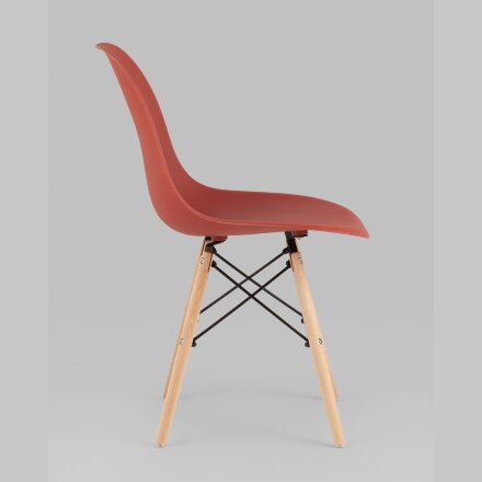 Стул Eames Style DSW терракотовый x4 (разборный каркас) 