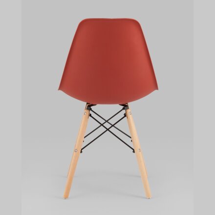 Стул Eames Style DSW терракотовый x4 (разборный каркас) 