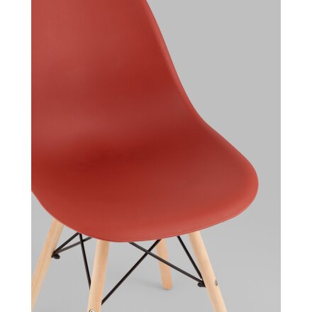 Стул Eames Style DSW терракотовый x4 (разборный каркас) 